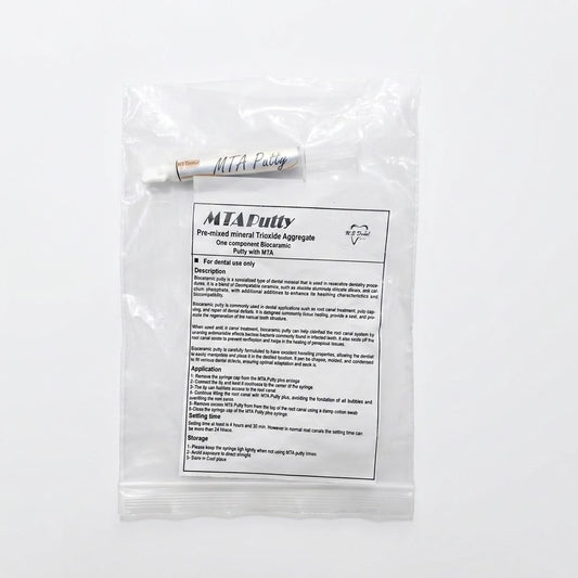 MB Dental Putty MTA endodontic material in a 2 g syringe