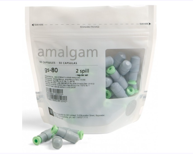 SDI GS-80 dental amalgam capsules spill 1 pack of 50 for restorative dentistry