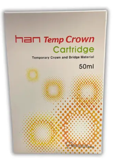 HanTemp temporary crown and bridge material shades A2 and A3 for dental provisional restorations
