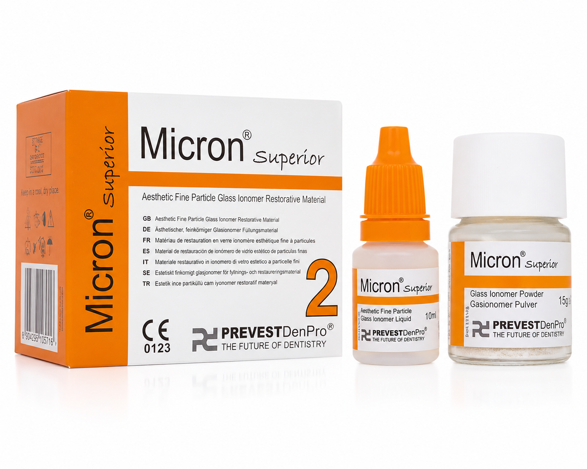 Prevest Micron 2 glass ionomer filling cement 15g powder 10ml liquid
