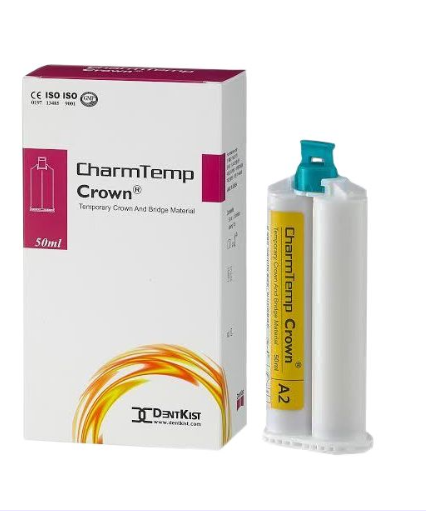 DENTKIST Charm Temp temporary crown and bridge material packaging for dental provisional restorations