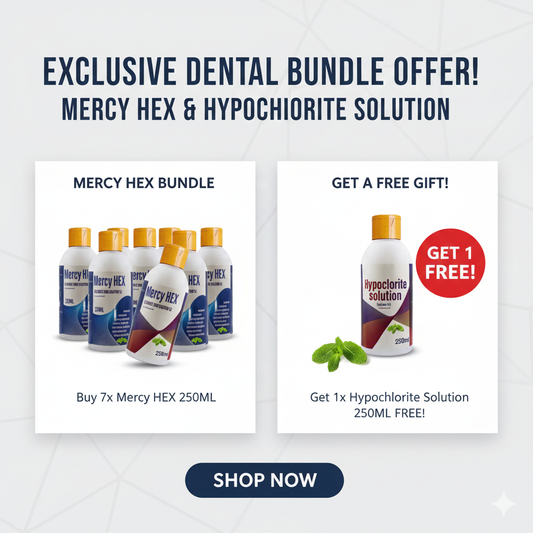 Mercy hex Chlorohexidine2% 1.3% hemostal 250ml (Buy 7 Get 1 free Sodium hypochlorite)