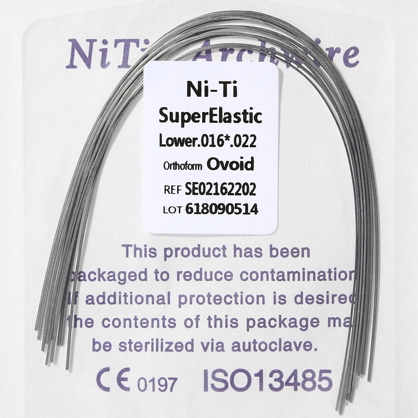 أسلاك تقويم الأسنان الجاهزة - النيكل والتيتانيوم والفولاذ المقاوم للصدأ