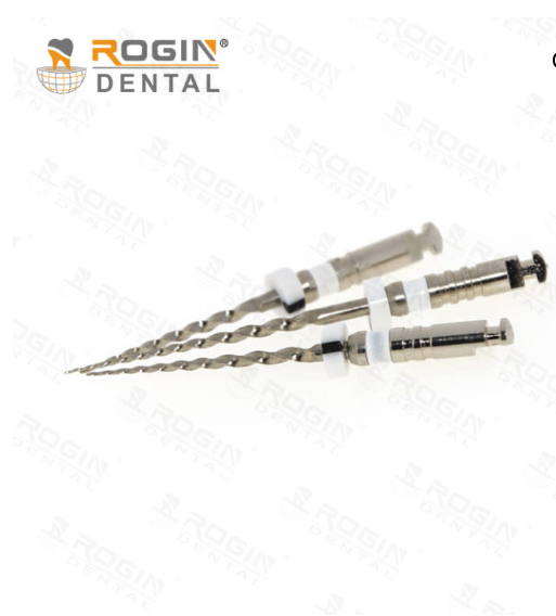 ROGIN rotary retreatment endodontic nickel titanium files pack of six for removal of root canal filling materials