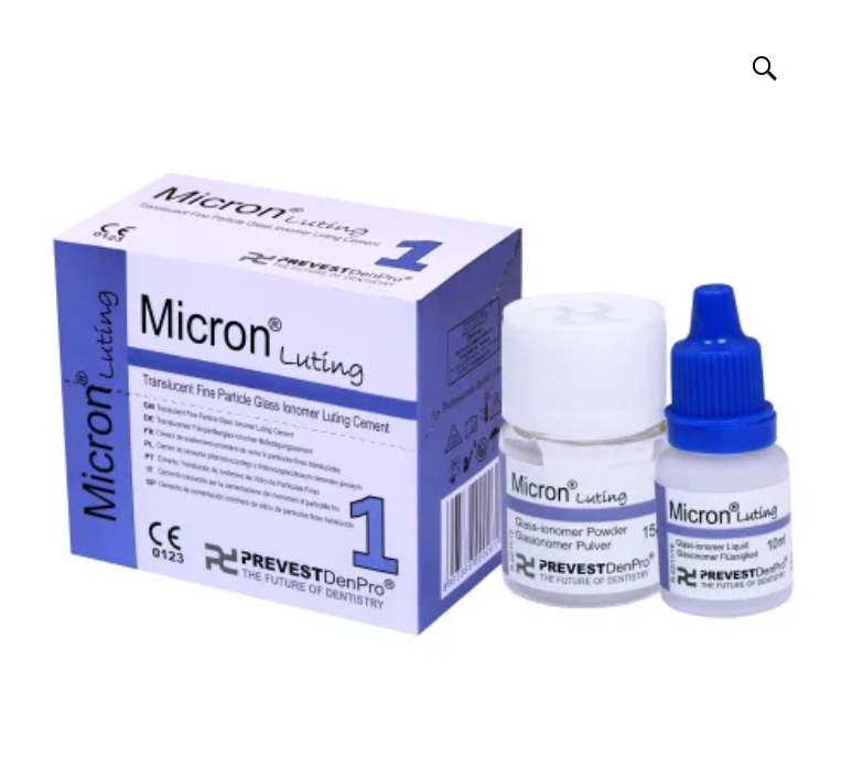 Prevest Micron luting glass ionomer cement powder and liquid set with outer box