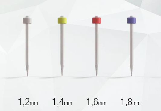 EndoArt fiber post kit with 20 posts and 4 drills for post and core restoration