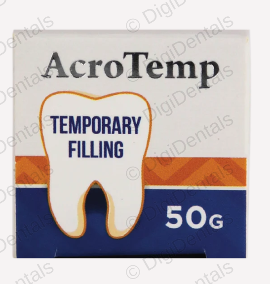 AcroTemp temporary filling material 50 g box for interim dental restorations