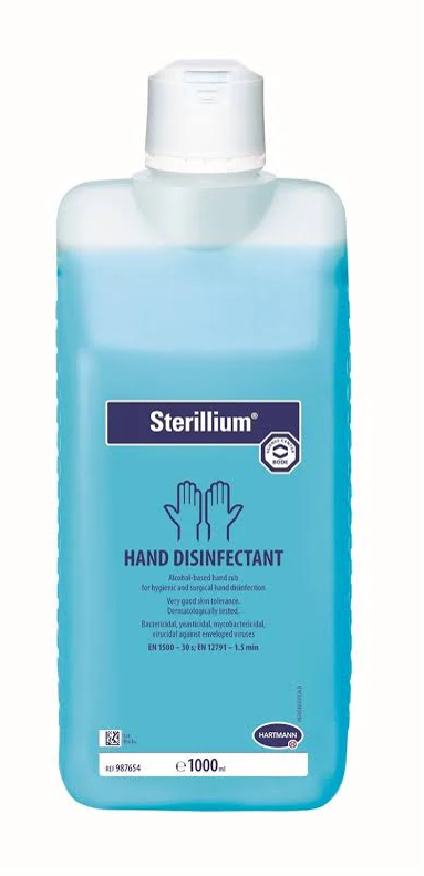 Sterillium Gel 1 liter bottle for professional medical hand disinfection.