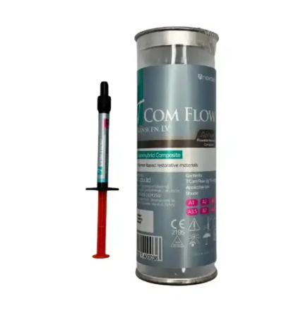 Nexobio T-Com Flow flowable composite resin syringe for direct dental restorations