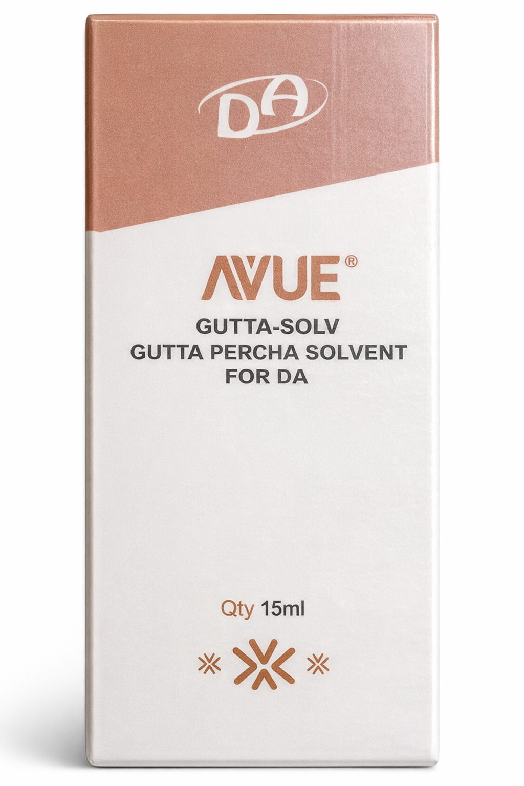 AVUE Gutta-Percha solvent 15ml bottle for the clinical removal of root canal filling material during retreatment.
