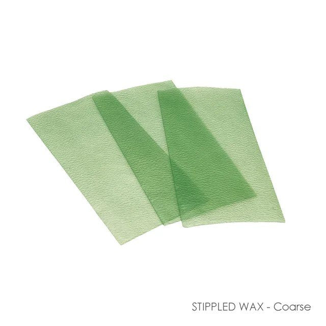 Green dental wax sheet for baseplate fabrication and occlusal rim construction in dental laboratory and prosthodontic use
