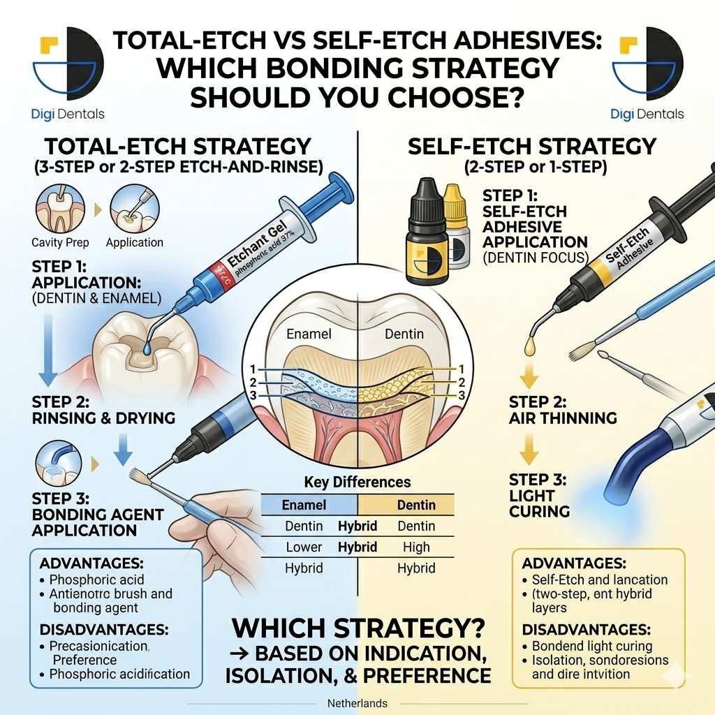 Total-Etch vs Self-Etch Adhesives: Which Bonding Strategy Should You Choose?