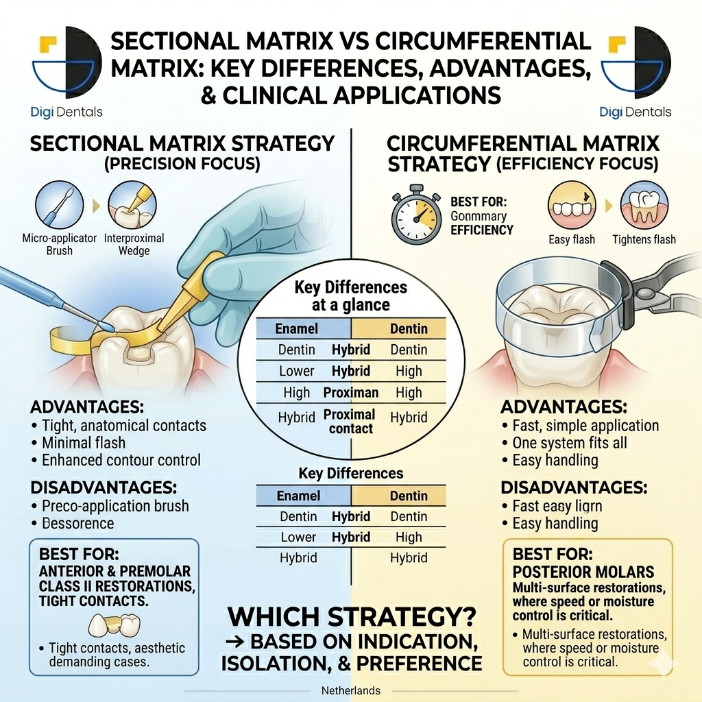 Sectional Matrix vs Circumferential Matrix: Key Differences, Advantages, and Clinical Applications