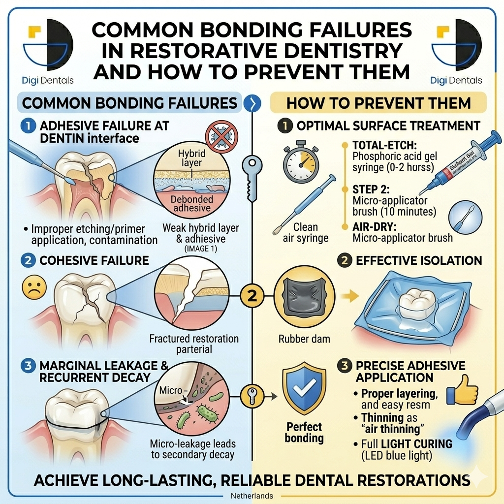 Common Bonding Failures in Restorative Dentistry and How to Prevent Them