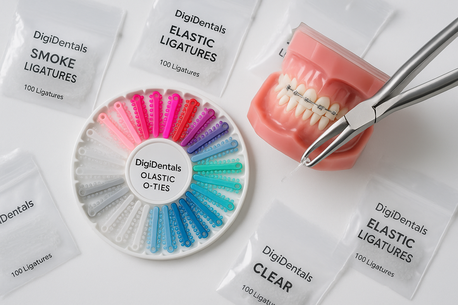 Orthodontics Consumables Elastic O-Ties & Ligatures