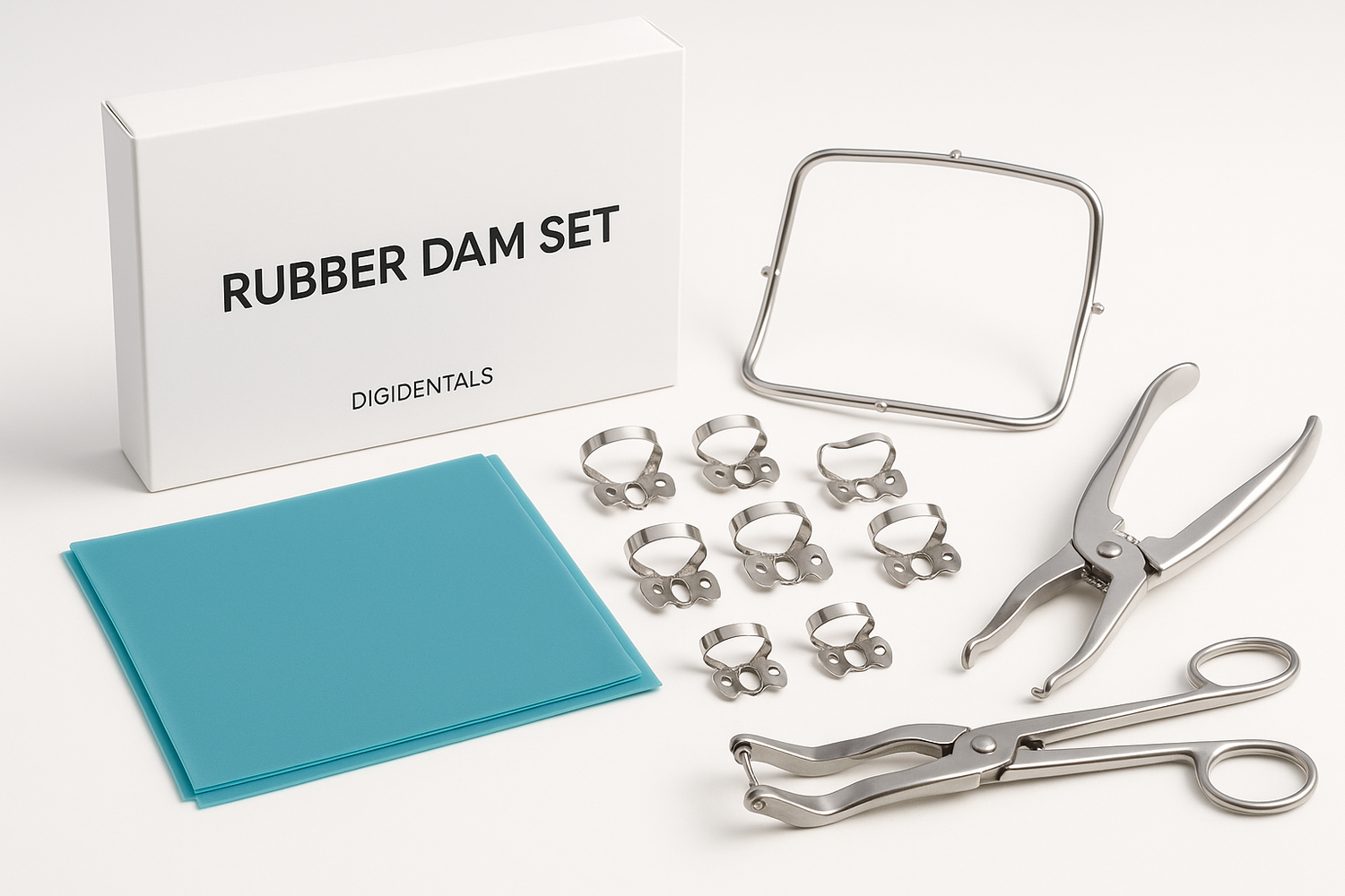 Endodontics Instrument Rubber Dam Set