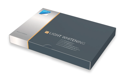WHITEsmile Light Whitening professional tooth bleaching kit packaging for in-office cosmetic dentistry