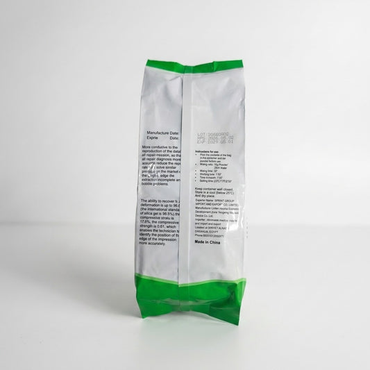 MAC Chromatic alginate dental impression material, mint flavor, normal setting, 454 g