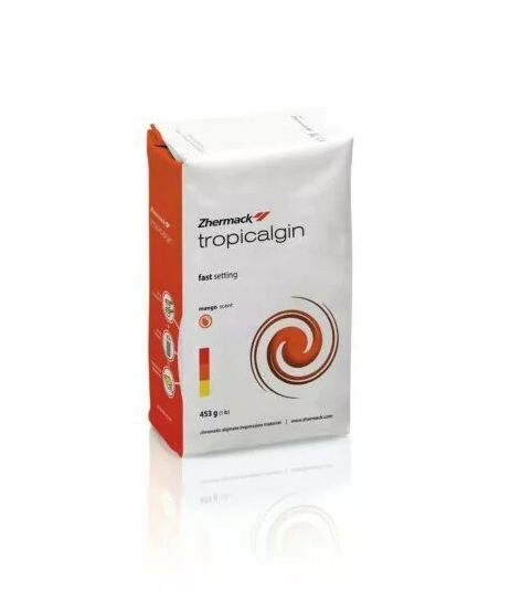 Zhermack Tropicalgin alginate impression material normal and fast set packaging for dental use