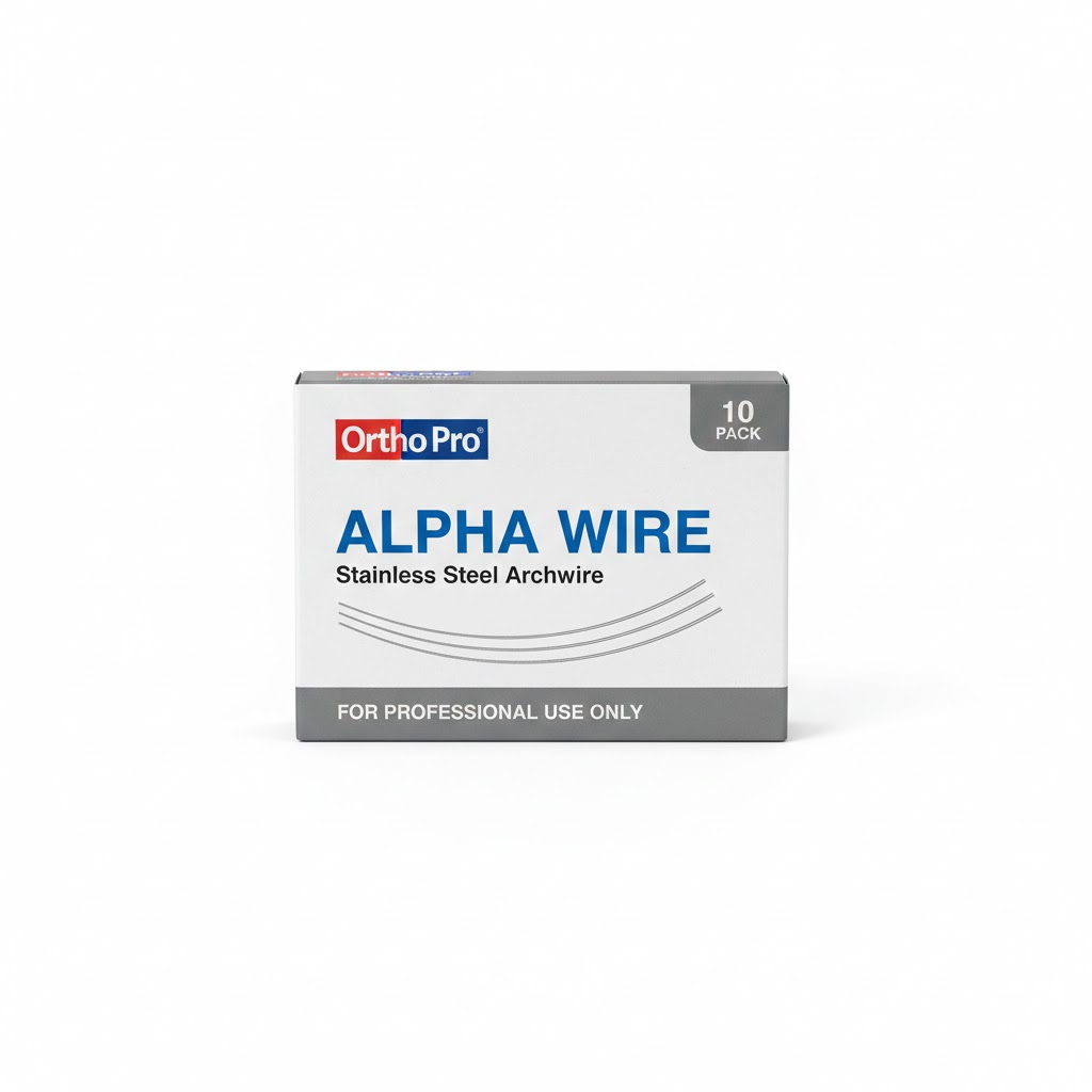 Pack of 10 Ortho Pro orthodontic archwires available in NiTi and Stainless Steel.