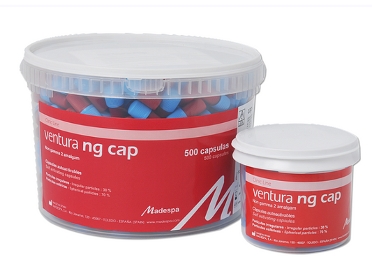 Ventura NG dental amalgam capsules spill 2 pack of 50 for posterior restorations