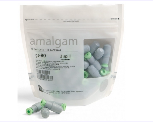 SDI GS-80 dental amalgam capsules spill 1 pack of 50 for restorative dentistry