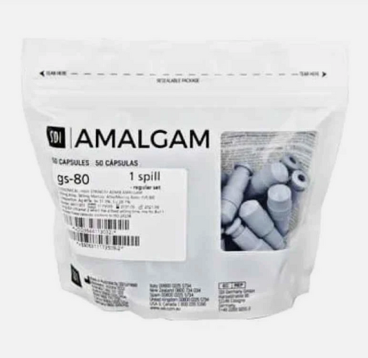 SDI GS-80 dental amalgam capsules spill 1 pack of 50 for restorative dentistry