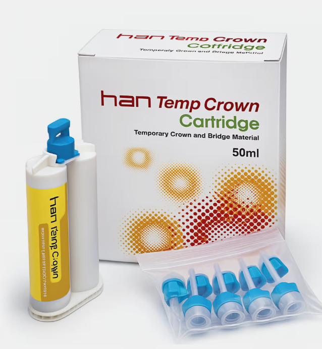 HanTemp temporary crown and bridge material shades A2 and A3 for dental provisional restorations
