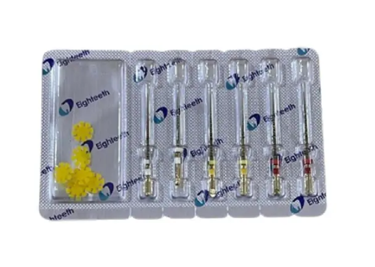 Eighteeth E-FLEX Blue rotary endodontic file 40/04 pack of 6 pieces
