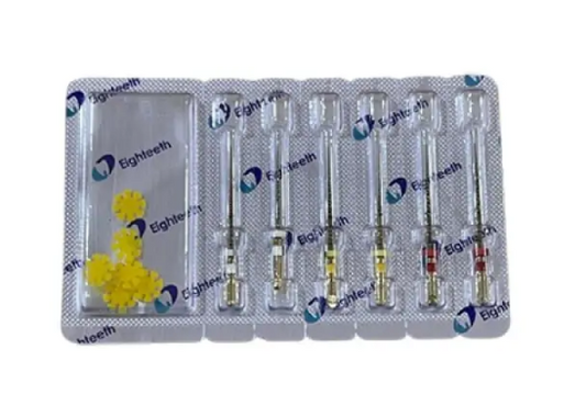 Eighteeth E-FLEX Blue rotary endodontic file 40/04 pack of 6 pieces