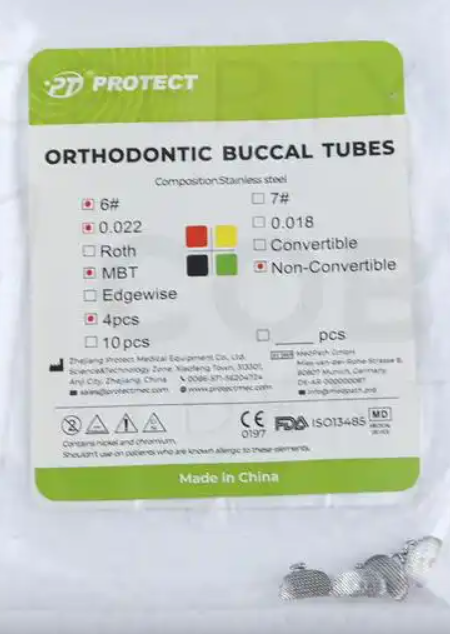 Ortho Buccal Tube MBT Roth (4pcs)
