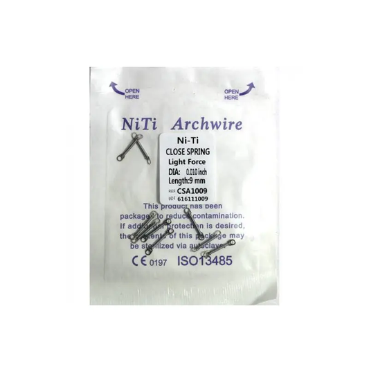 orthodontic niti closed coil spring archwire orthodontic traction spring