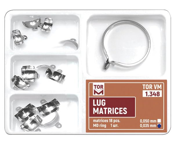 TOR VM LUG matrix kit 18 pieces for sectional matrix use in posterior composite restorations
