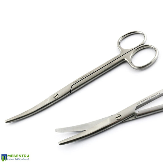 surgical scissors straight curved stainless steel dental instrument