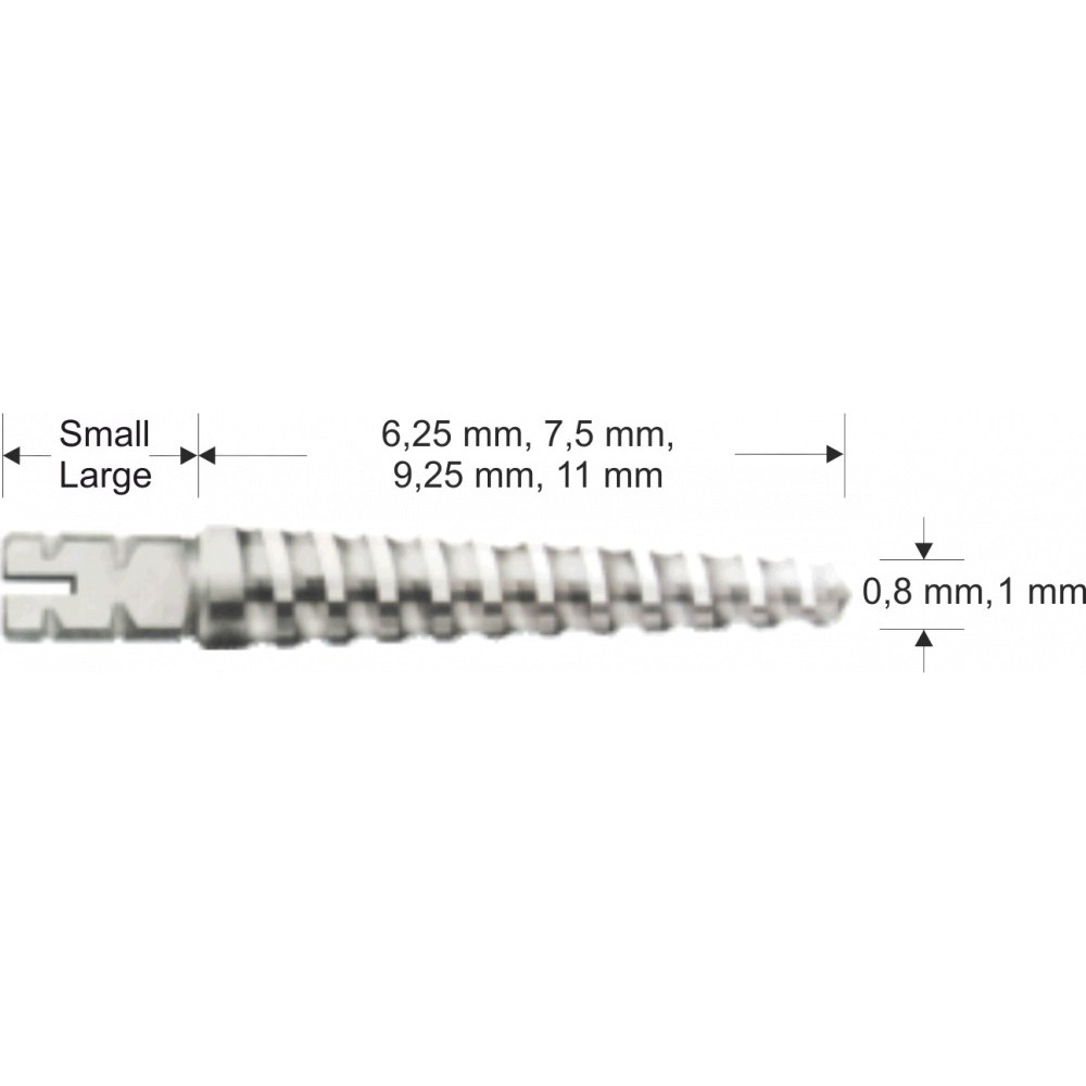 Dentsply Unimetric Titanium Endodontic Posts Sizes 008 to 310