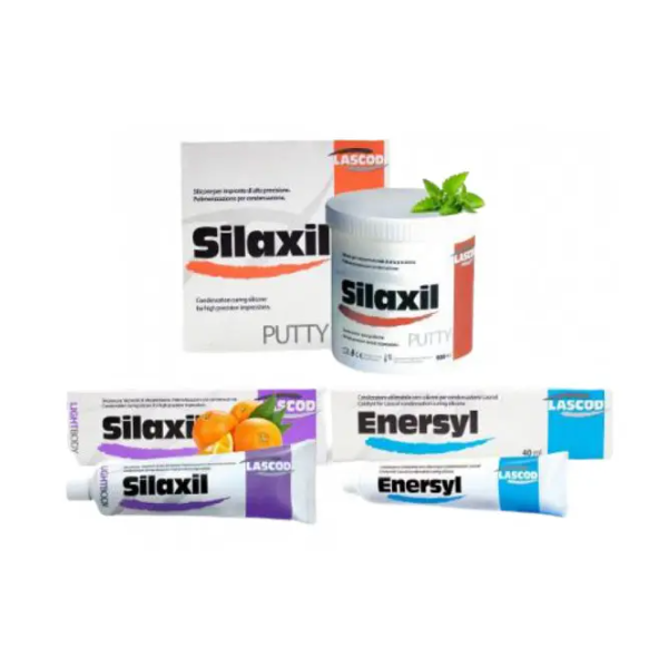 Lascod Silaxil Large Kit dental silicone material packaging for professional use