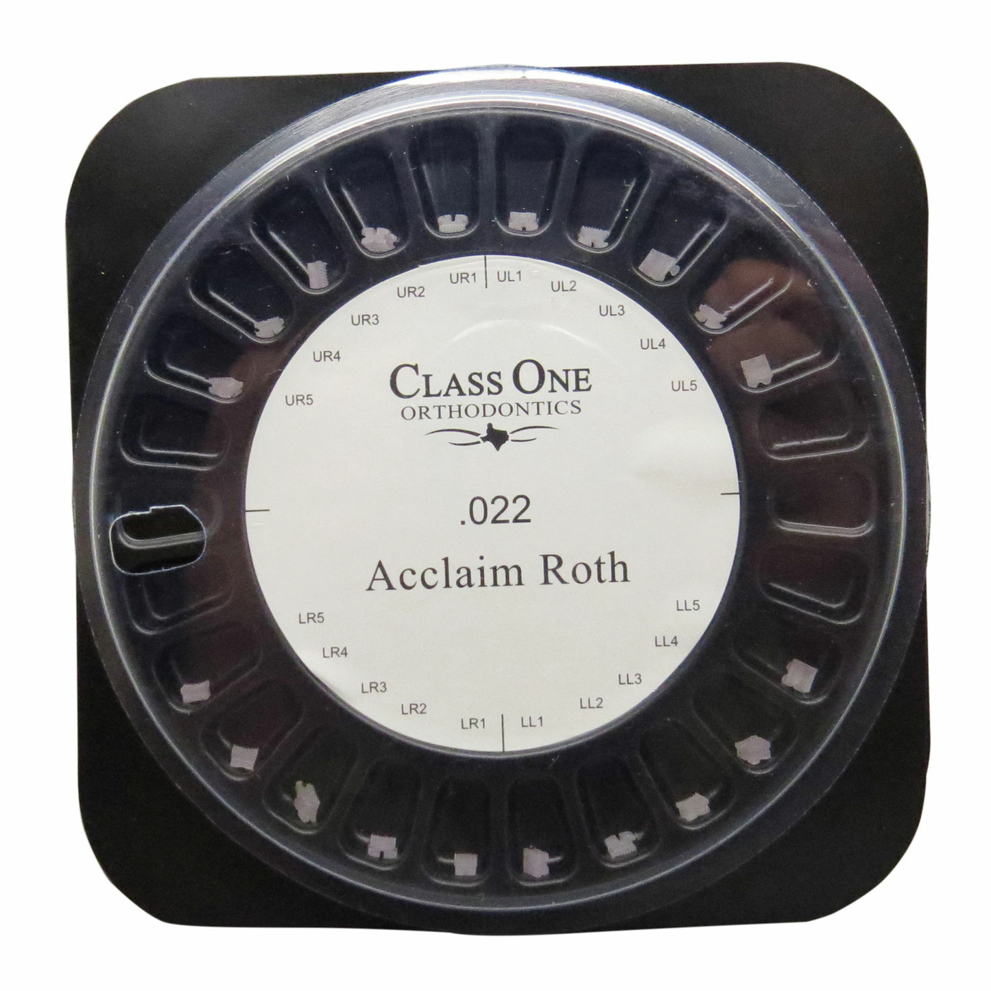 Orthodontic ceramic brackets class I MBT Roth prescription .018 .022 slot aesthetic braces