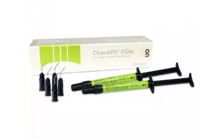 CharmFil Flow flowable composite resin syringe for direct dental restorations
