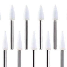 Blu White Ceramic Grinder Burs cone shape  12pccs/Box