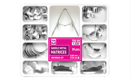 TOR VM Saddle Metal Matrices Matrix Kit dental restorative matrix bands
