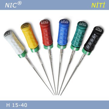 NIC manual H-files used for root canal preparation and shaping.