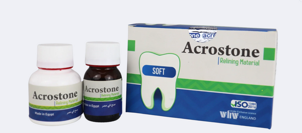 Acrostone Soft Relining Material - 50g and 25ml