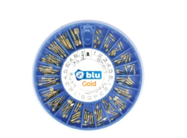 Blu Gold Plated Screw Posts Master Kit 240 pcs