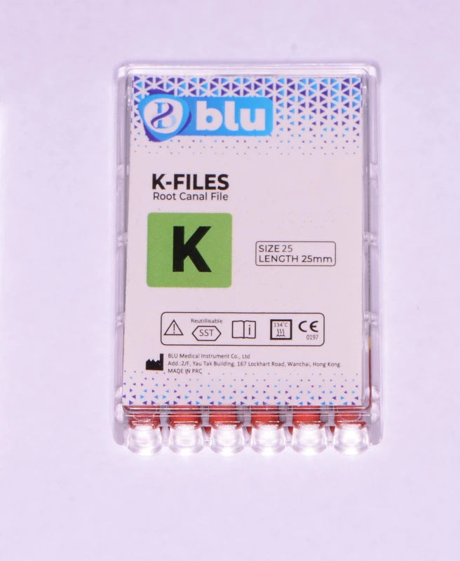 Blu K-Files (25mm)