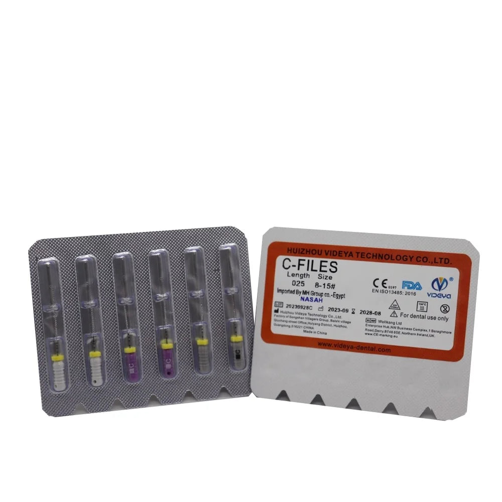 videya c+ files 25mm stainless steel endodontic hand files