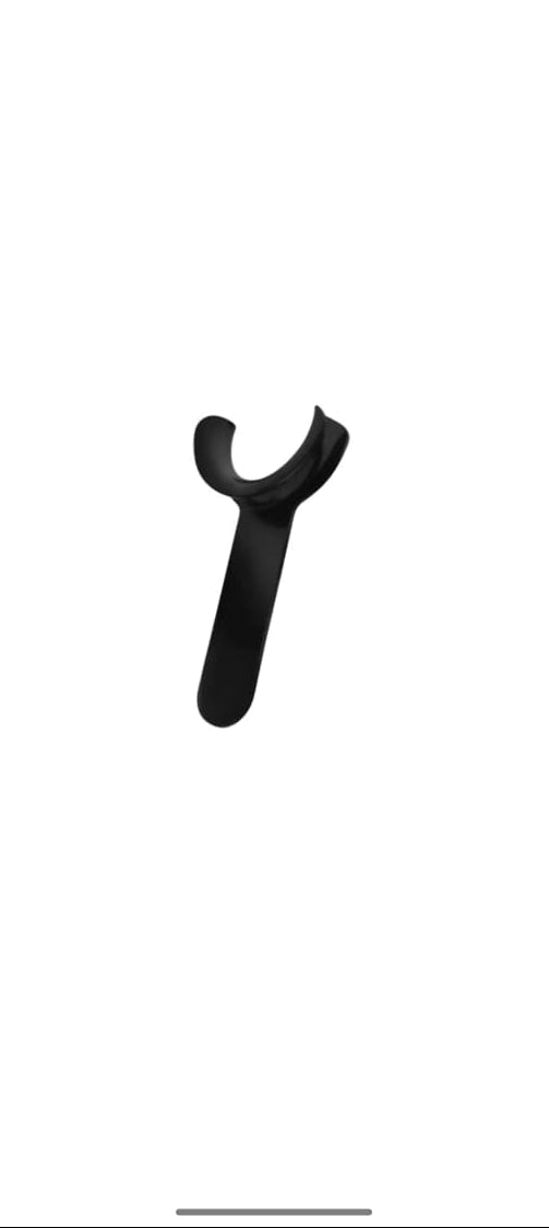 Black tool on a white background