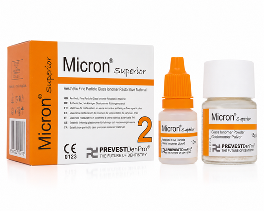Prevest Micron 2 glass ionomer filling cement 15g powder 10ml liquid