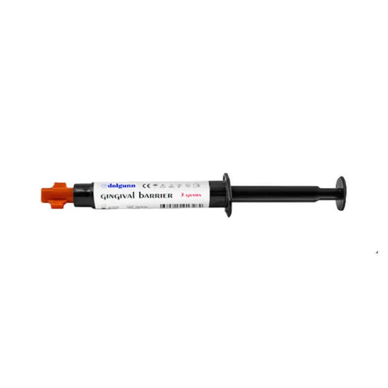 light cured gingival barrier syringe for dental isolation