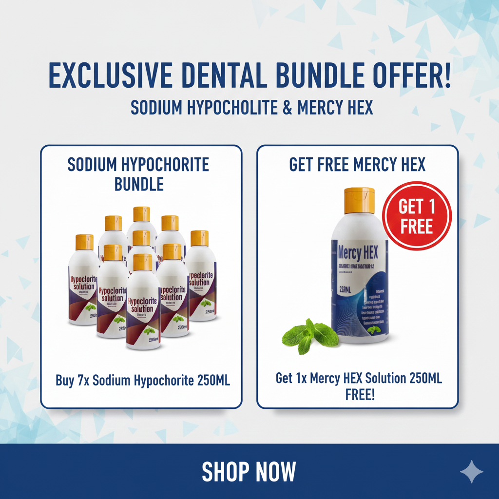 Sodium hypochlorite 5% 250ml (Buy 7 Get 1 free Mercy hex Chlorohexidine )