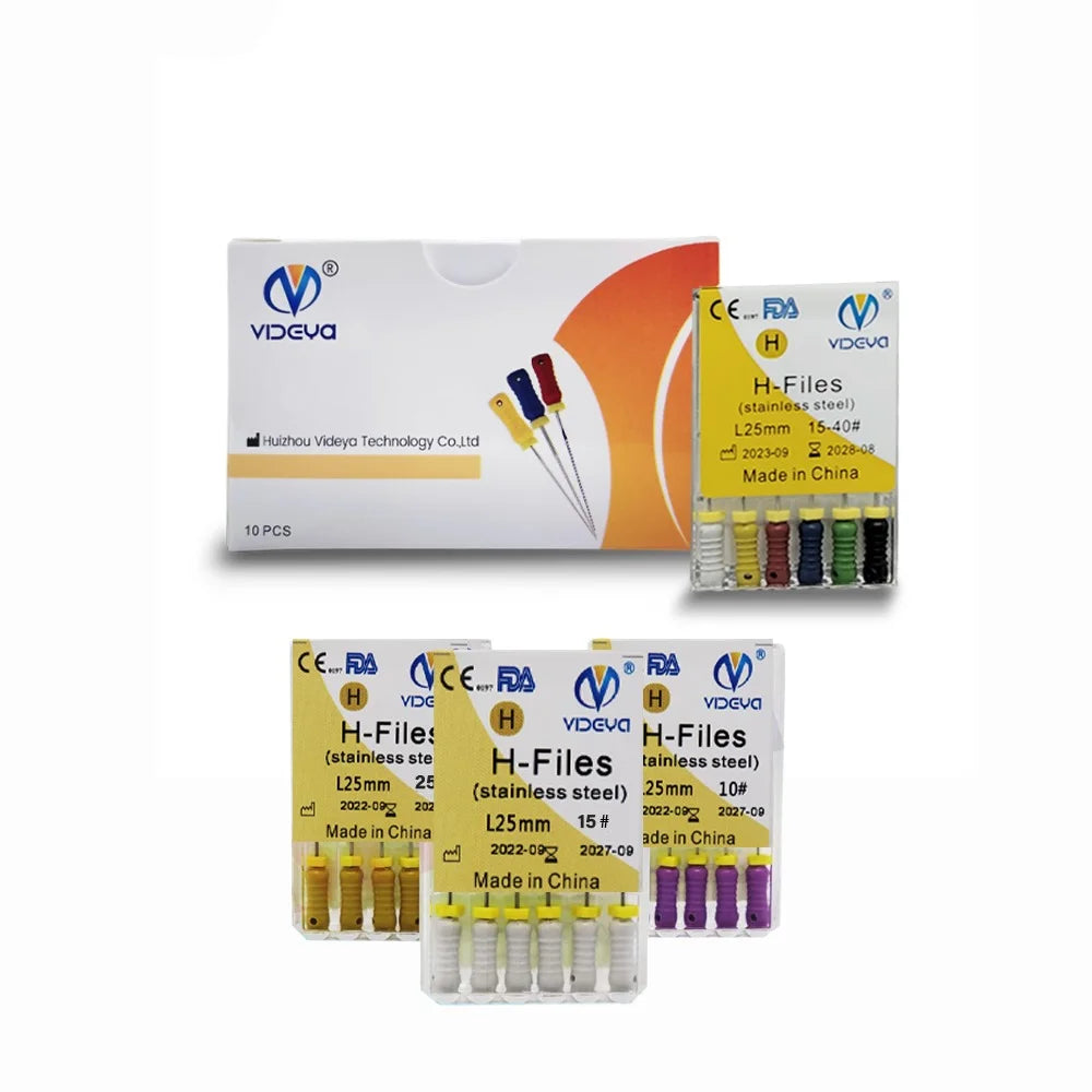 videya h files 25mm stainless steel endodontic hand files